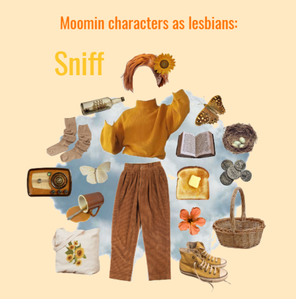 Moomin characters as lesbians: Sniff