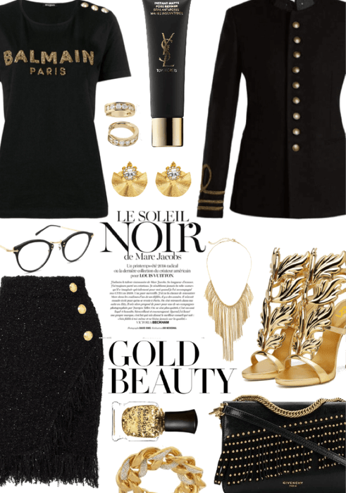 black gold elegance