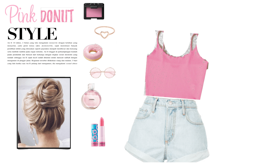 pink donut summer