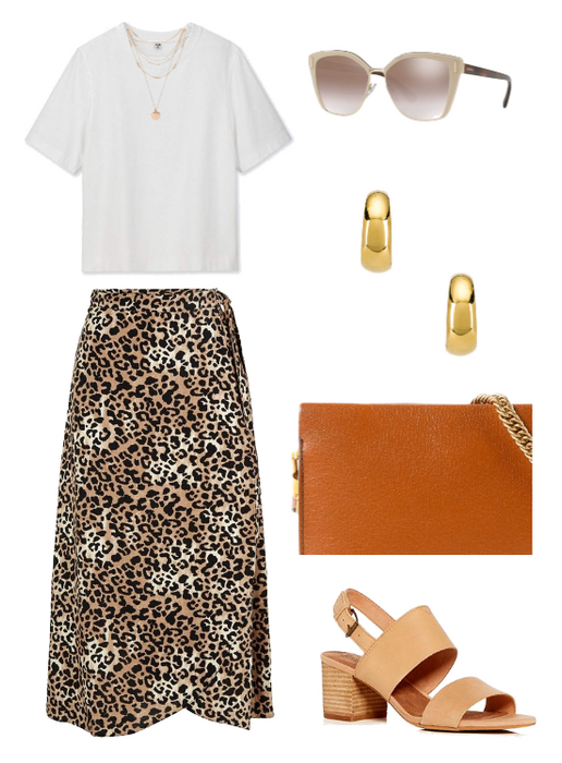 Leopard skirt-summer