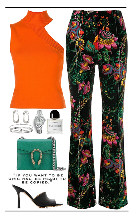 colorful,chic look