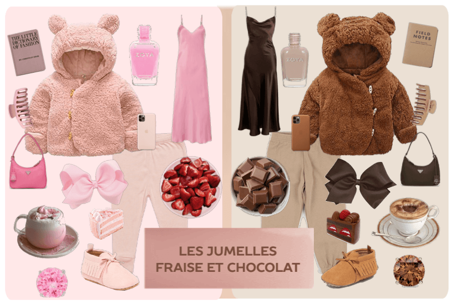 outfit 46  |  🍫  |  strawberry & chocolate twins