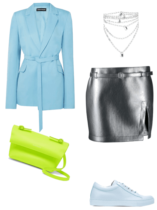 Spring outfit Neon/Aqua