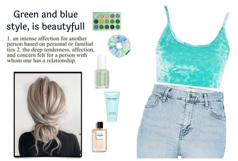 green and blue style