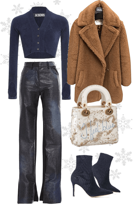 navy blue style / snow / winter