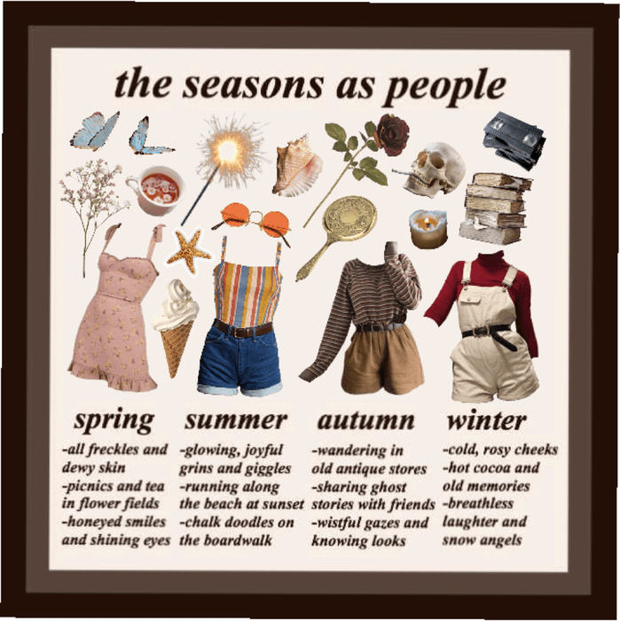 the seasons as people