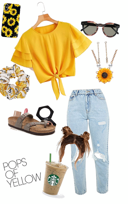 pops of yellow summer