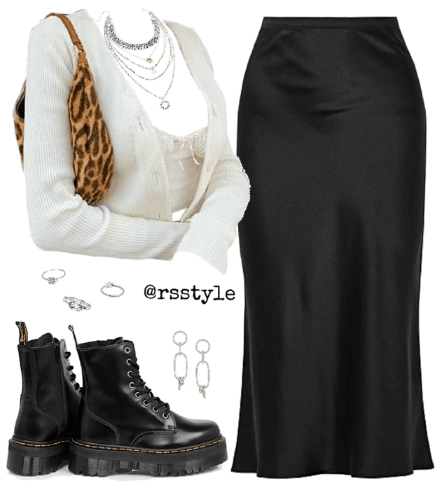 Casual midi skirt outfit