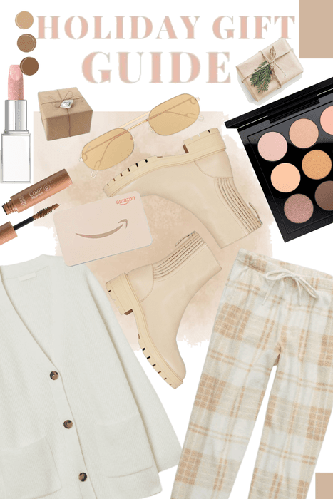 Holiday Christmas Gift Guide in Beige