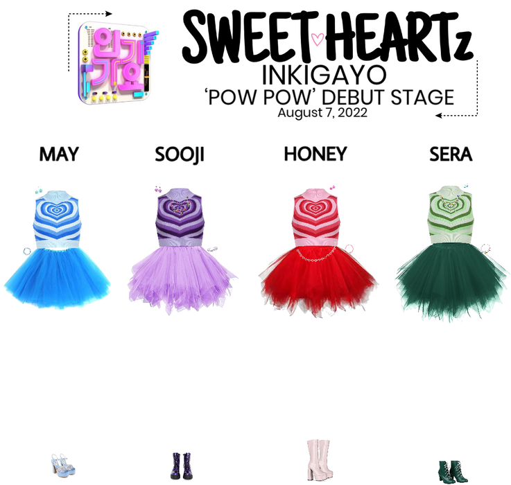 {SWEET HEARTz}‘Pow Pow’ Inkigayo Debut Stage