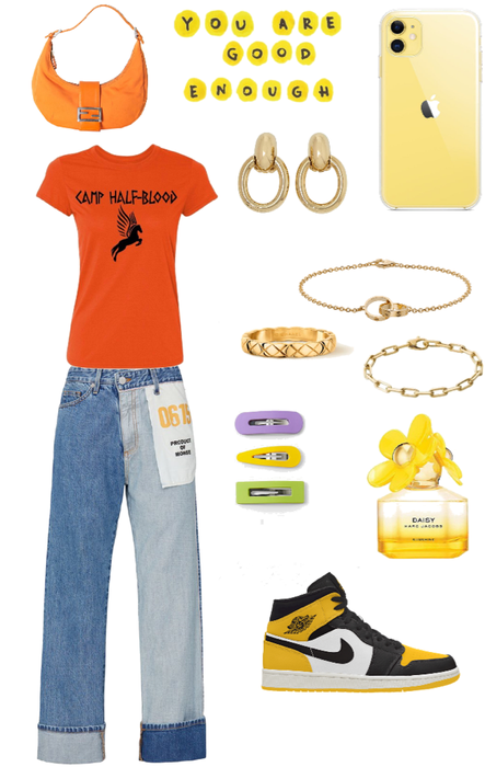 Fall outfit orange/yellow