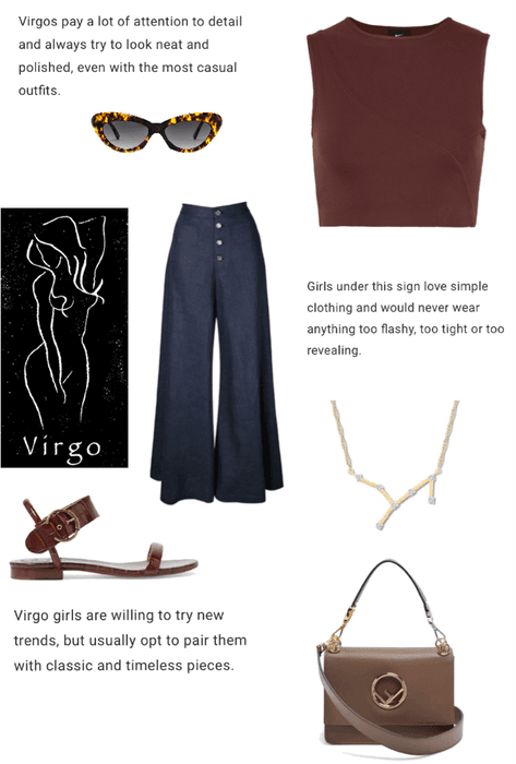 Virgo in Brown & Blue