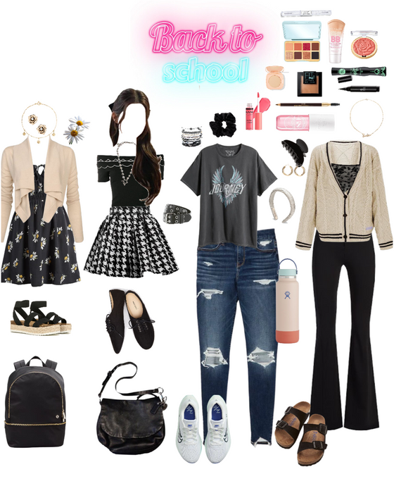 first day of school fit  Black converse outfits, Flare jeans outfit,  Outfit grunge