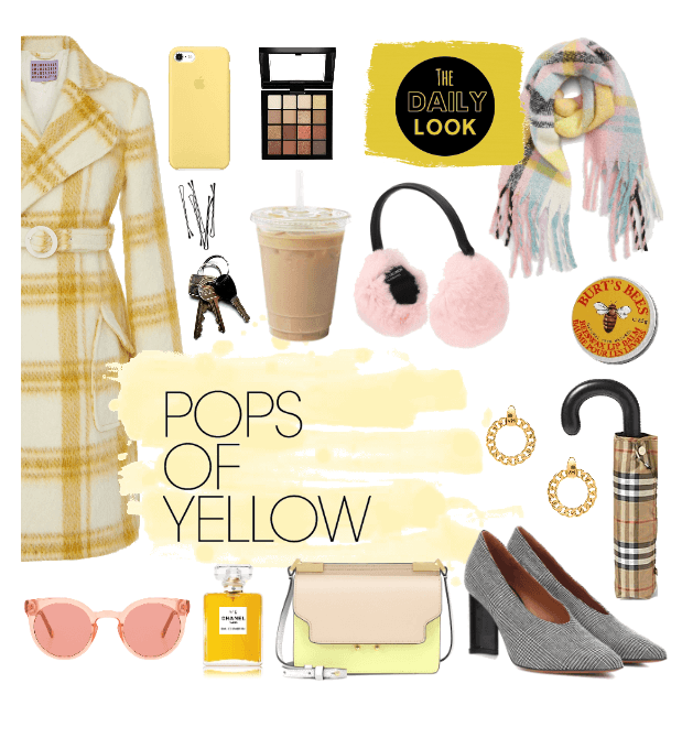 Pops of yellow and plaid