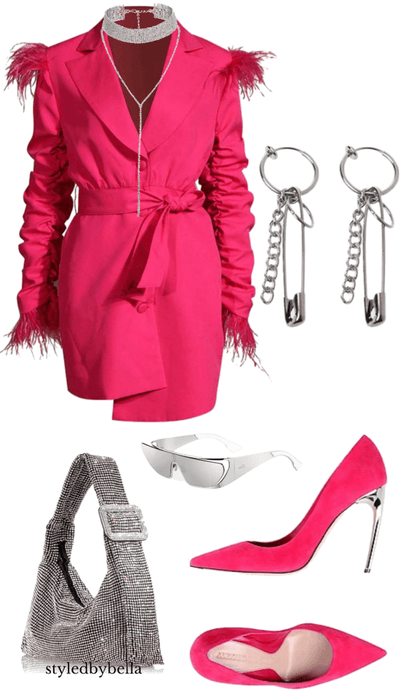 Pink dress fit