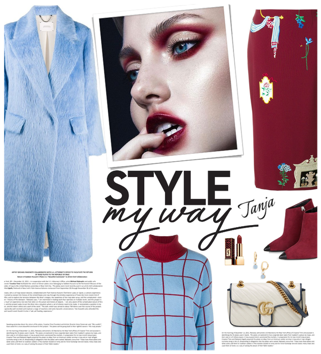 Style My Way : Burgundy & Blue