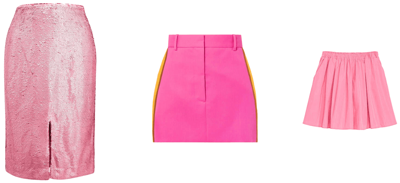 pink skirts
