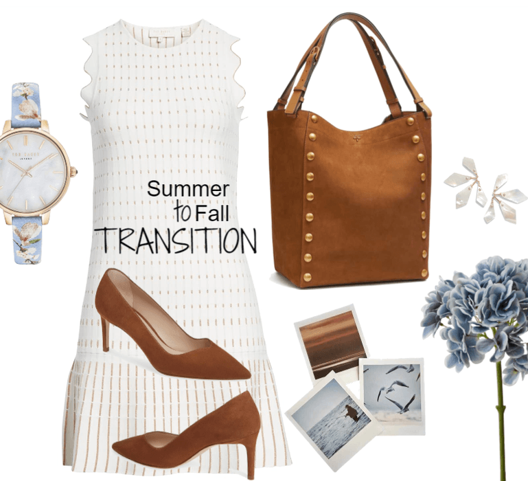 White dress brown shoes - summer to fall trans