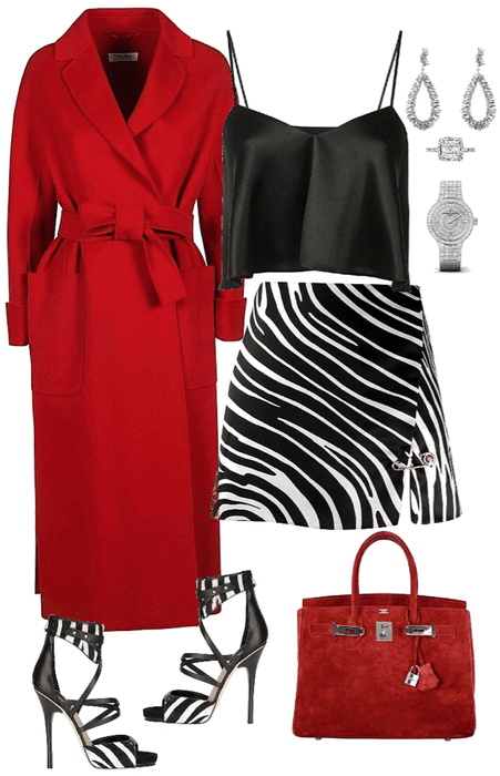 Zebra print with a Hint of Red !