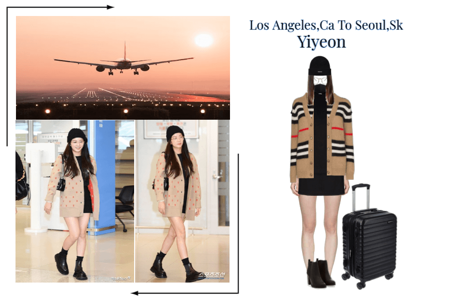 Yiyeon Airport Outfit