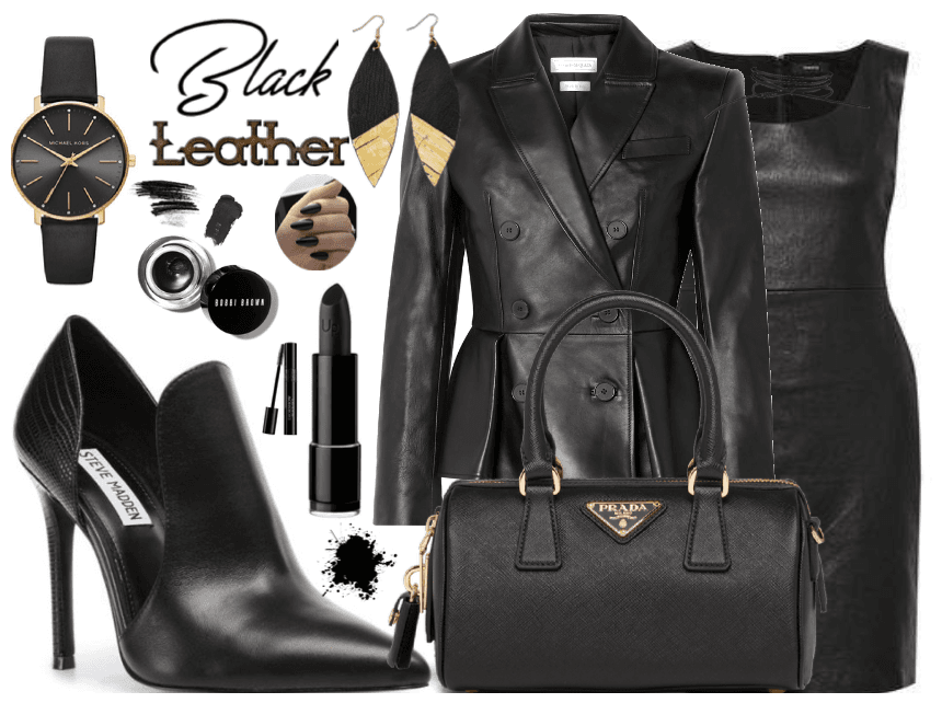 Black leather addict