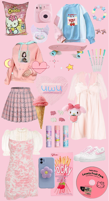 pink icecream pastel uwu 🥺💞🍦🎀