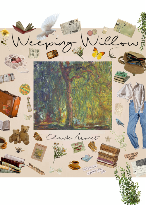 Claude Monet weeping willow