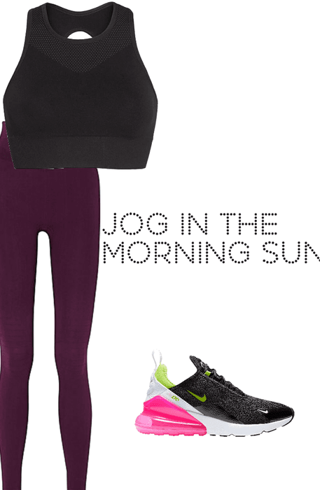 Jog in the morning sun