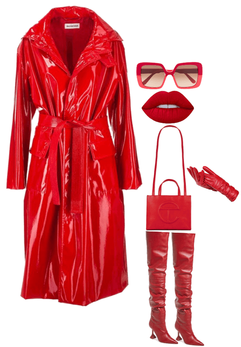 All Red Fall and Winter Look