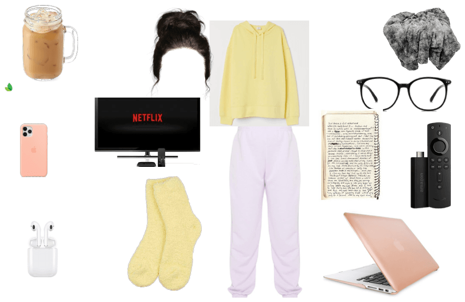 cozy online school outfit