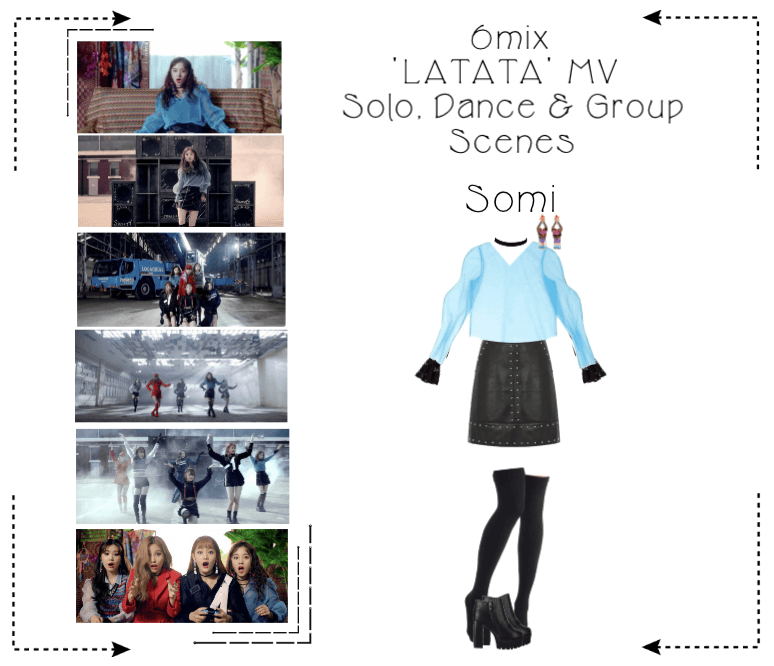 《6mix》'LATATA' Music Video-Somi's 1st Outfit Scene