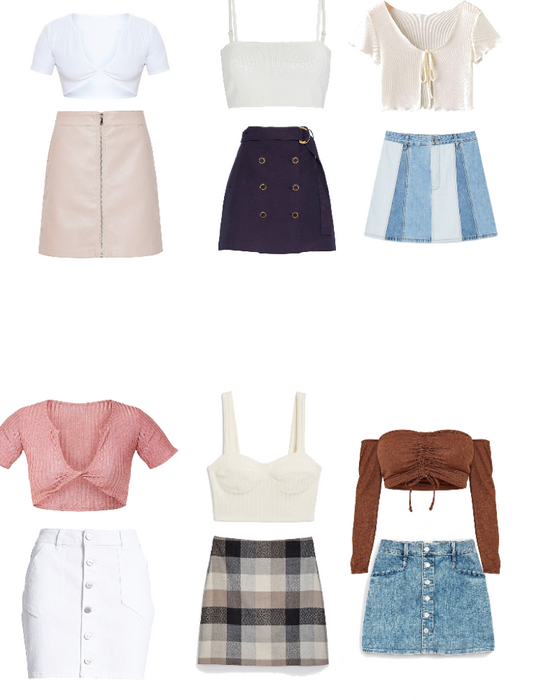cute skirt outfits