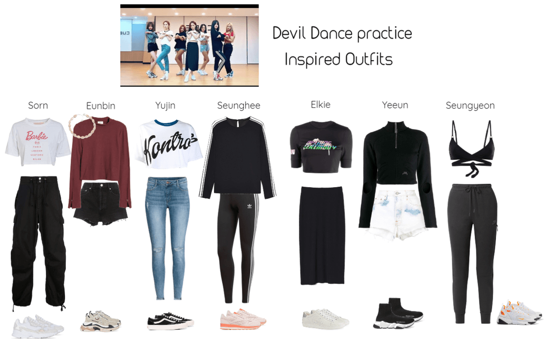 Devil Dance practice    Inspired Outfits