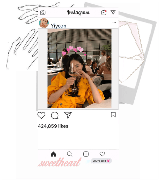 Yiyeon instagram post hello everyone.<3  7/29/20