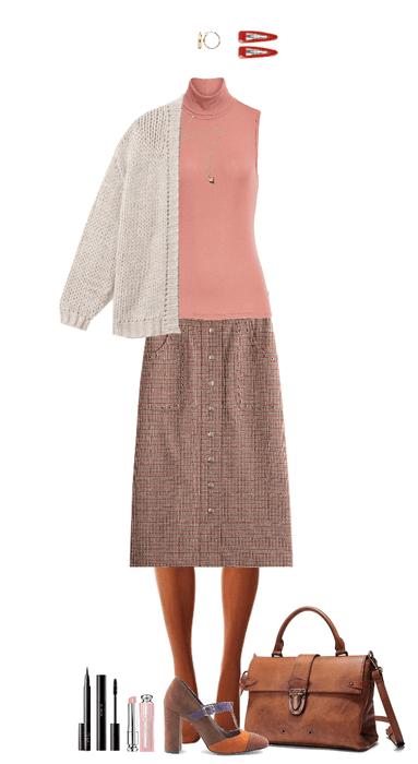 dusty rose work clothes (Annie)