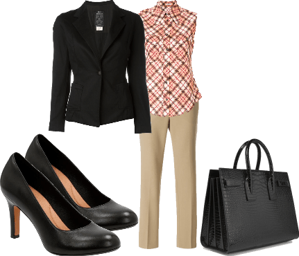 a stylish work outfit