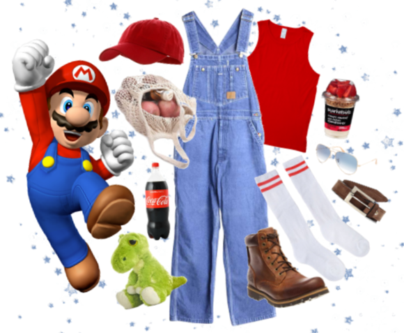 Mario but he's a girl who's bored and goes shoppin