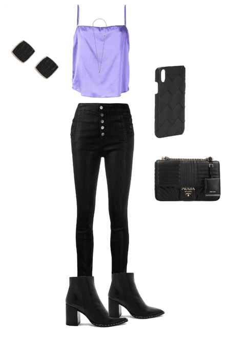 Accented Neutral Purple and Black