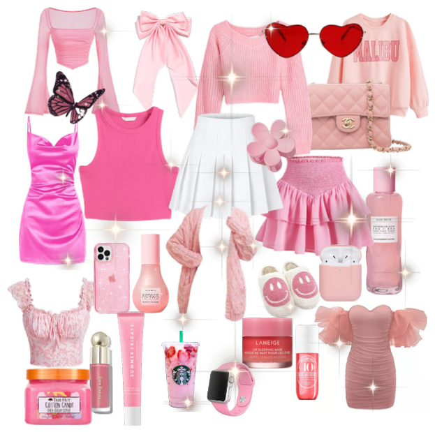 pink with barbie