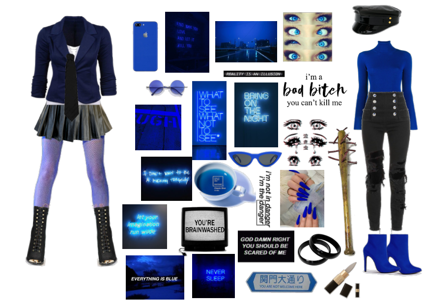 blue/black mastermind moodboard pt 5