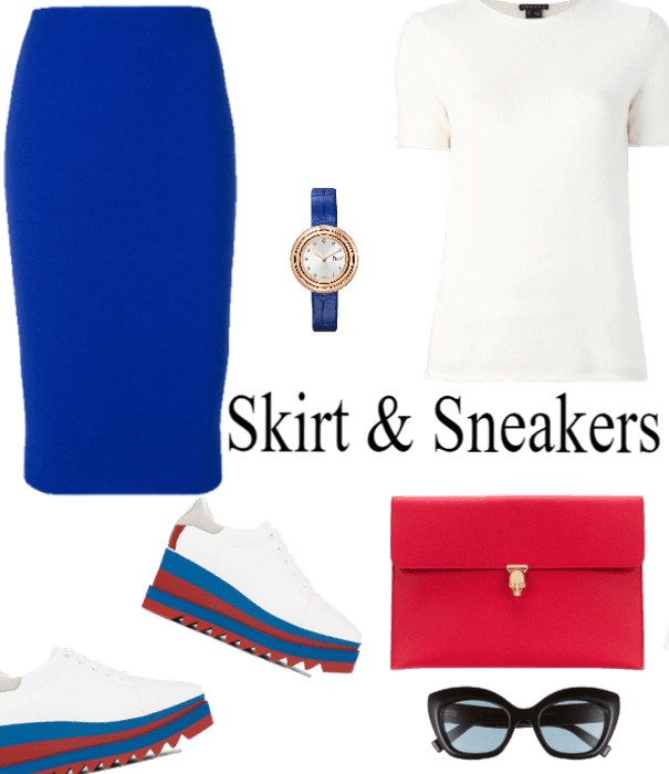 Skirt & Sneakers