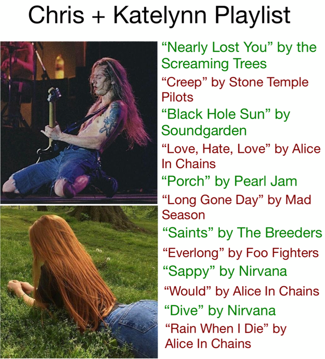 Chris + Katelynn Playlist