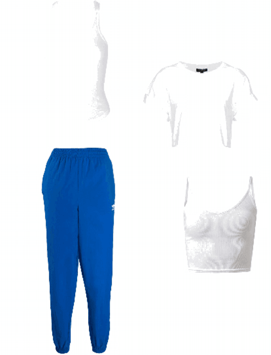 Outfit gym pantalón azul