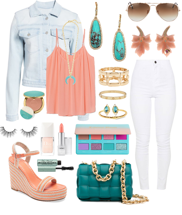 Coral & Turquoise •Comfy Chic Coastal Vibes•