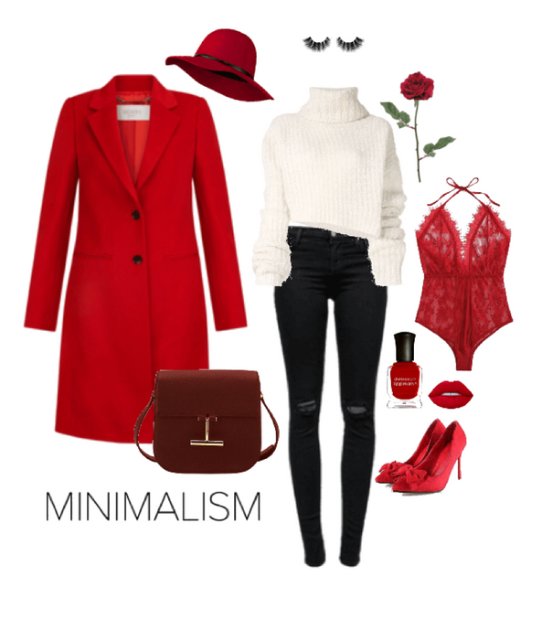Red minimalist