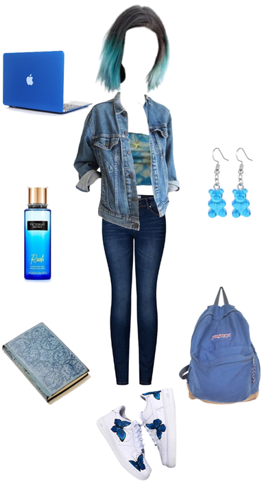 Blue School Outfit