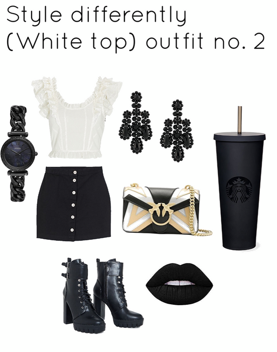outfit no. 2 (white top)