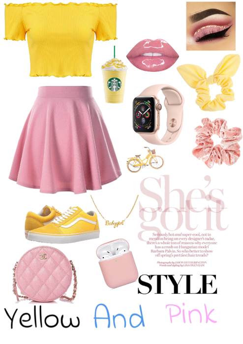 Yellow and Pink color combo