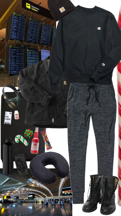 airport cozy outfit