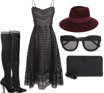 boho-inspired female outfit